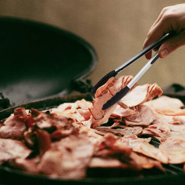 3Pcs Kitchen Tongs Stainless Steel Locking Food Tongs With Silicon Tips BPA Free Non-Stick BBQ Cooking Grilling Locking Food Tongs